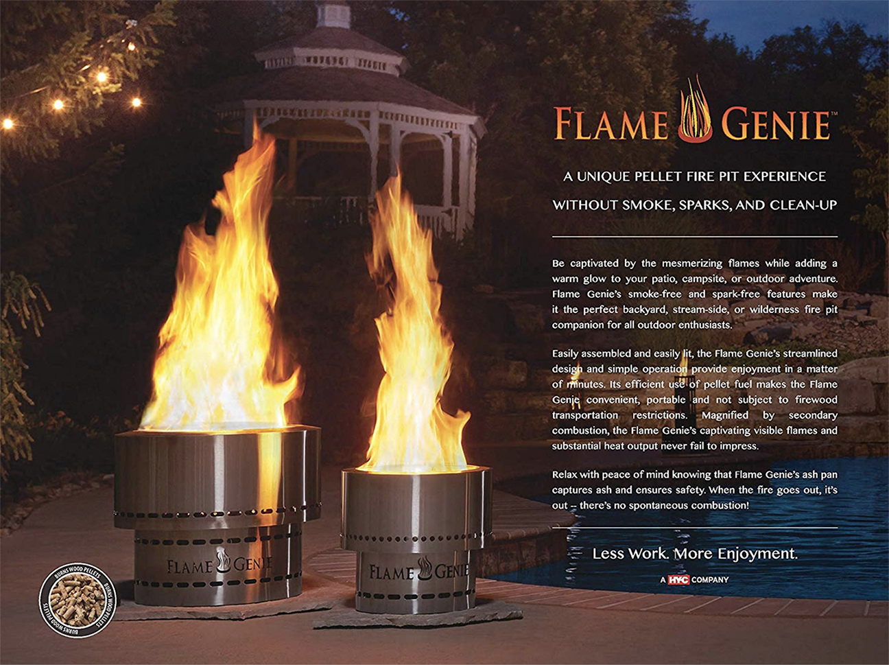 Flame Genie Wood Pellet Fire Pit Rv, Fire Pit Pellets